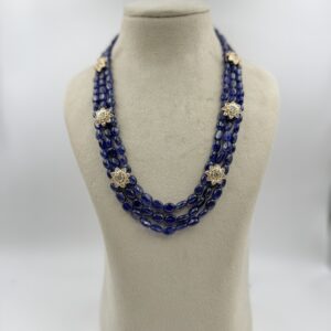 Natural Blue Sapphires with Flowers